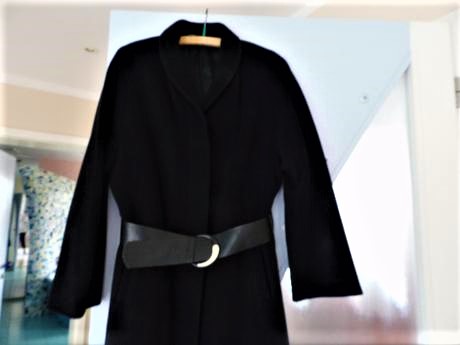 Dlhý teplý vlnený kabát, marks & spencer,l