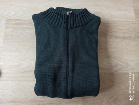 Pánsky sveter na zips, l
