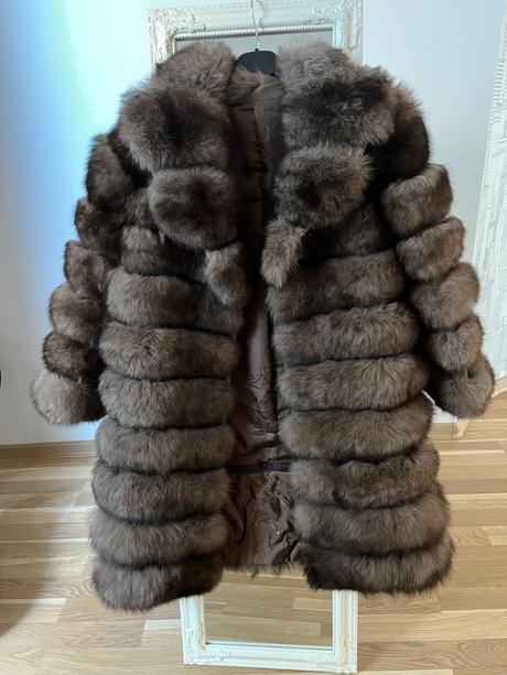 Luxusny kožuch z líšky 4v1, s