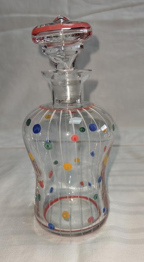 Maľovaná retro karafa 4,