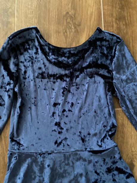 Zamatové saty, h&m,158