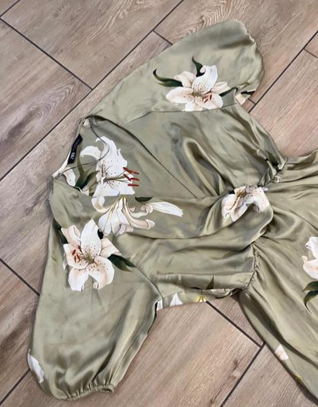 Satenove letné šaty zara, zara,l