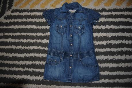 Riflové šaty, h&m,92