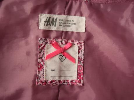 Dievčenská tenšia bunda h&m 122 (6-7 r.), h&m,122