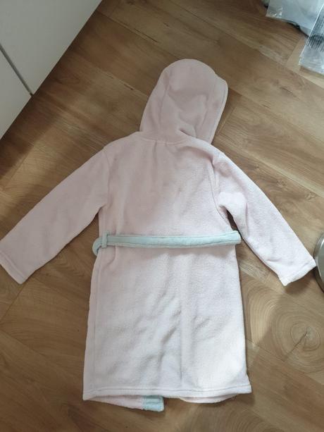 Bledoruzovy plysovy zupan peanuts 122/128, lupilu,122