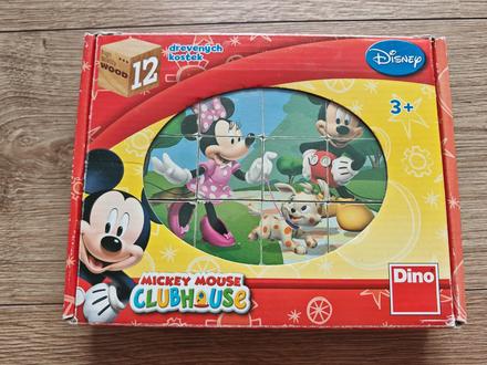 Drevené kocky mickey mouse,