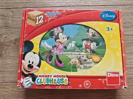 Drevené kocky mickey mouse,