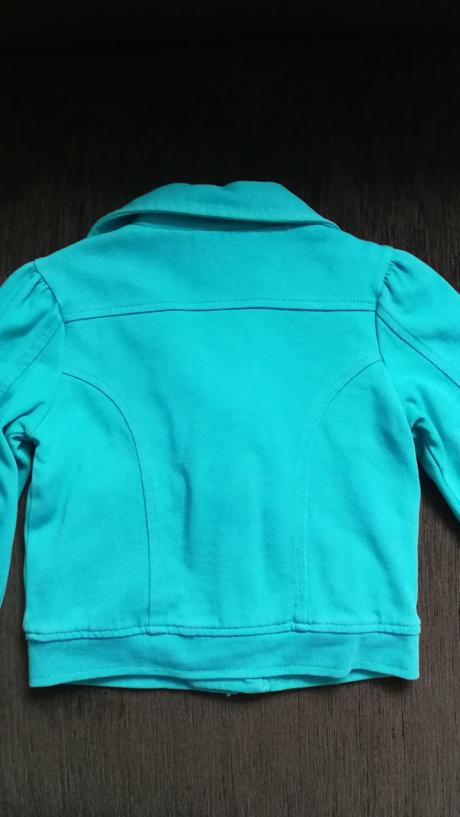 Tyrkysová bunda 5-6 r, debenhams,116