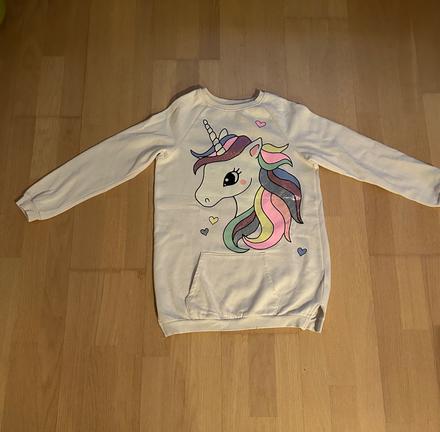 Teplá mikina s motívom jednorožca, h&m,134