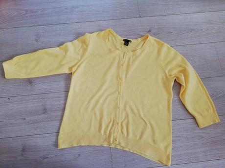 Žltý svetrík s 3/4 rukavmi, h&m,l