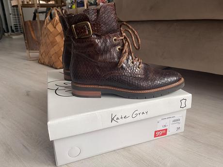 Kožené topánky kate gray, 39