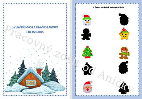 Pracovný zošit - adventný "kalendár", 