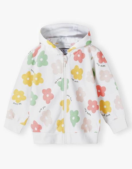 Detská mikina s farebnými kvetmi, 62 / 80 / 86