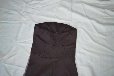 Elegantné šaty bez ramienok, xs