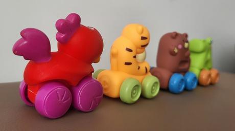 Vzdelávacie vinylové autíčka, 