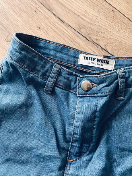 Riflové kraťasy tally weijl s vysokým pásom, tally weijl,34