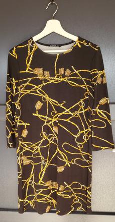 Čierno-žlté áčkové šaty/ tunika stradivarius, stradivarius,l