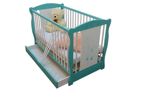 Detská multifunkčná postielka, šírka (cm): 60,dĺžka (cm): 120