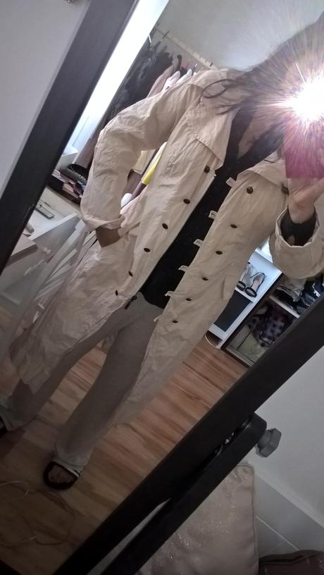 Značkový prechodný kabát pc 220eur, 44