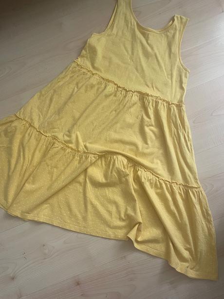 Šaty žlté bodka 8-10 rokov, h&m,140