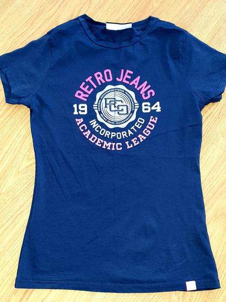 Tričko retro jeans, xs