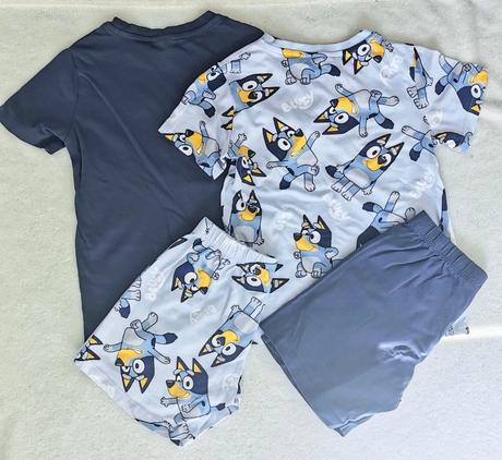 2x pyžamo bluey hm 110/116, h&m,110