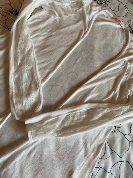 Tenší svetrík s čipkou camaieu v. s/m, camaieu,s