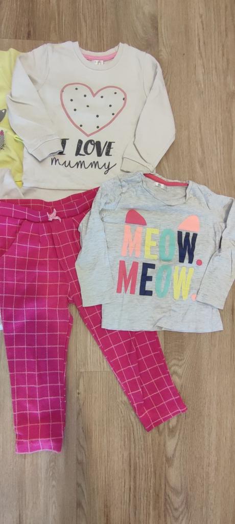 Balík dievčenských veci tričká mikiny nohavice 98, 86–98