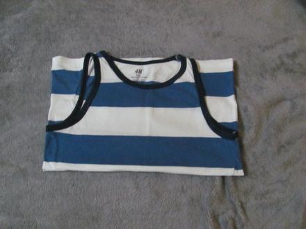Bielo-modré tielko, h&m,122