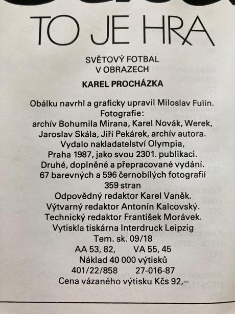 Fotbal to je hra (1987), 