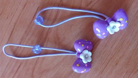 Ozdobné gumičky na vrch copov, 