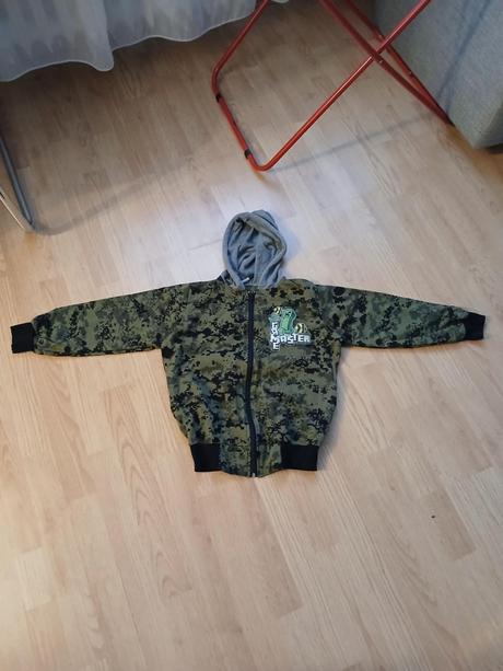 Mikina maskáč na zips 134, 134