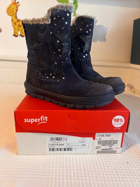 Kvalitné zimné čižmičky superfit veľkosť 33, superfit,33
