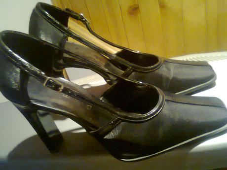 Cierne, leskle topanky -bonmax, 37