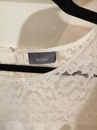 Nové tričko c&a s čipkou, yessica,m