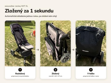 Easywalker jackey nxt xl, kompaktný na každý deň, easywalker,easywalker jackey xl