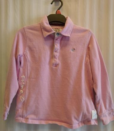 Dievčenská ružová mikina s golierom, joules, 134, 134