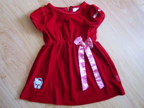 Zamatové šatičky--98/104, 104