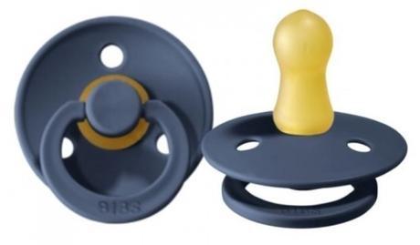 Bibs cumlík z prírodného kaučuku steel blue (m) 1k, bibs