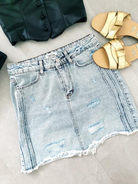 Rifľová sukňa xs, xs