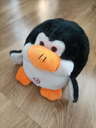 Tučniak vydáva zvuk,