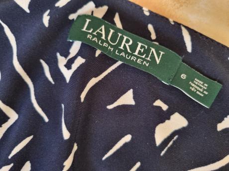 Modro-biele elastické šaty ralph lauren veľ. s, ralph lauren,s