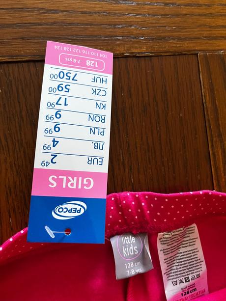 Legínky s bodkami a hviezdičkami dvojbalenie, kids,122 / 128