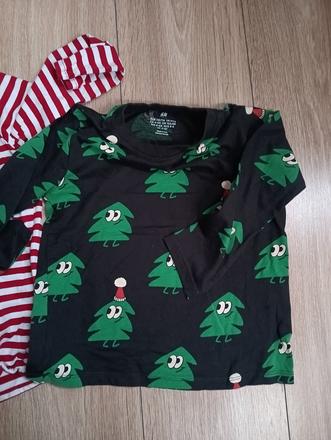 Tričko vianočné, h&m,110