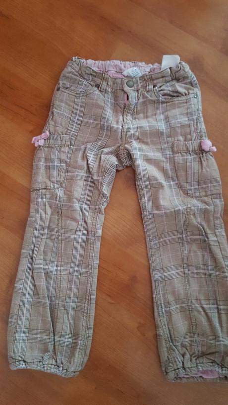 Karovane zateplene nohavice, h&m,116