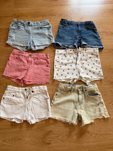 Riflové šortky, zara,134