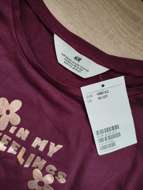 Pekné tričko 146/152, h&m,146