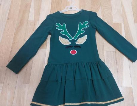 Vianočné šaty veľkosť 122, 122