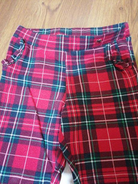 Károvane nohavice h&m 128, h&m,128