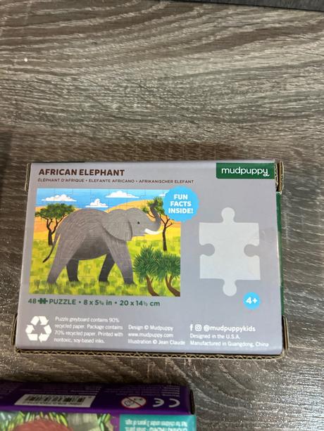 Mudpuppy detske puzzle - divoke zvierata,